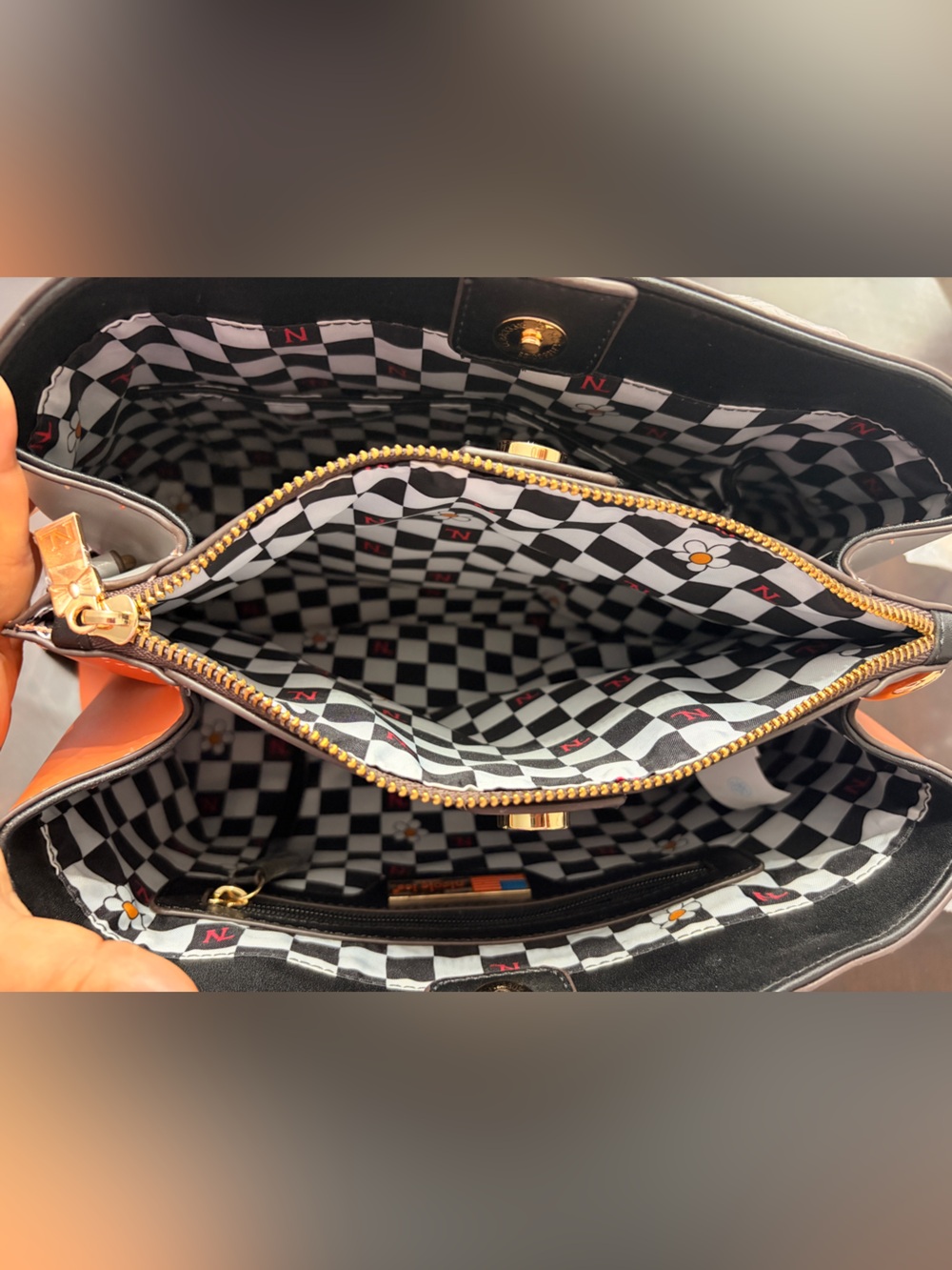 Nicole Lee Pink & Coral Beaded 3D Floral Satchel Handbag + Shoulder Strap- NWT - Picture 15 of 17